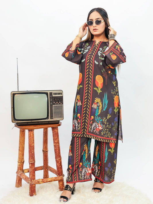 Berry Noir Winter Co-Ord Set